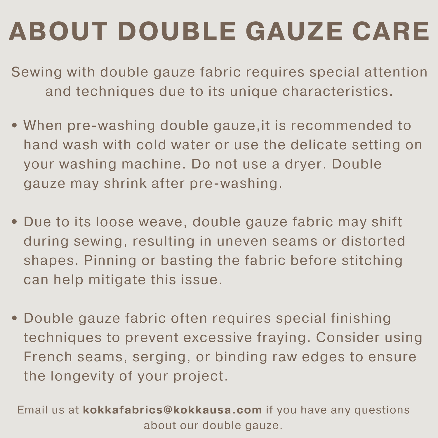 nani IRO Lei nani Organic Cotton Double Gauze | Kokka Fabrics