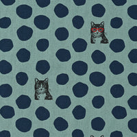 [Fabric Sample] echino Cat Cotton Linen Canvas EYX-90000-900