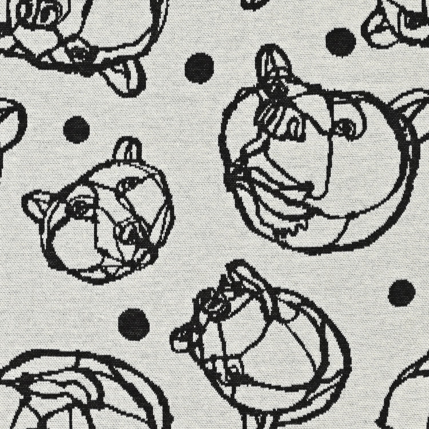 +HAyU Bear Cotton Knit Jacquard