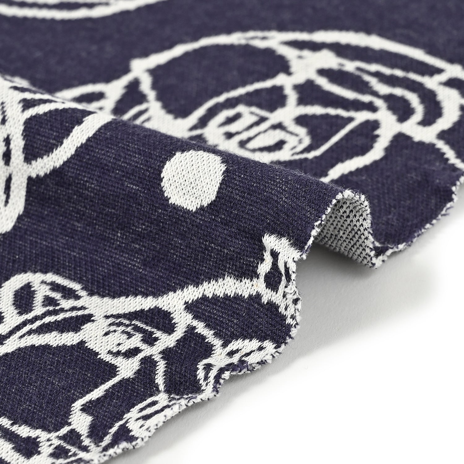 +HAyU Bear Cotton Knit Jacquard