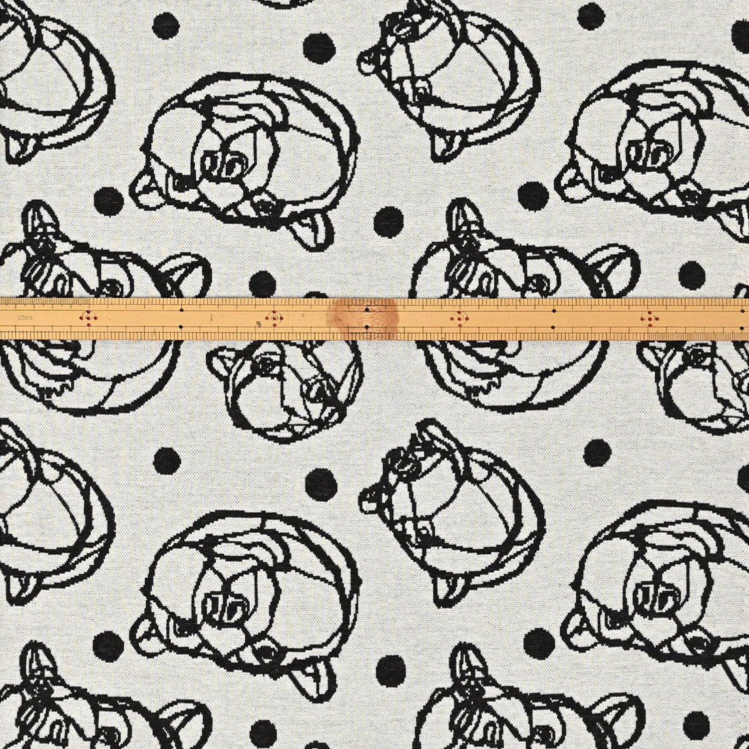 +HAyU Bear Cotton Knit Jacquard