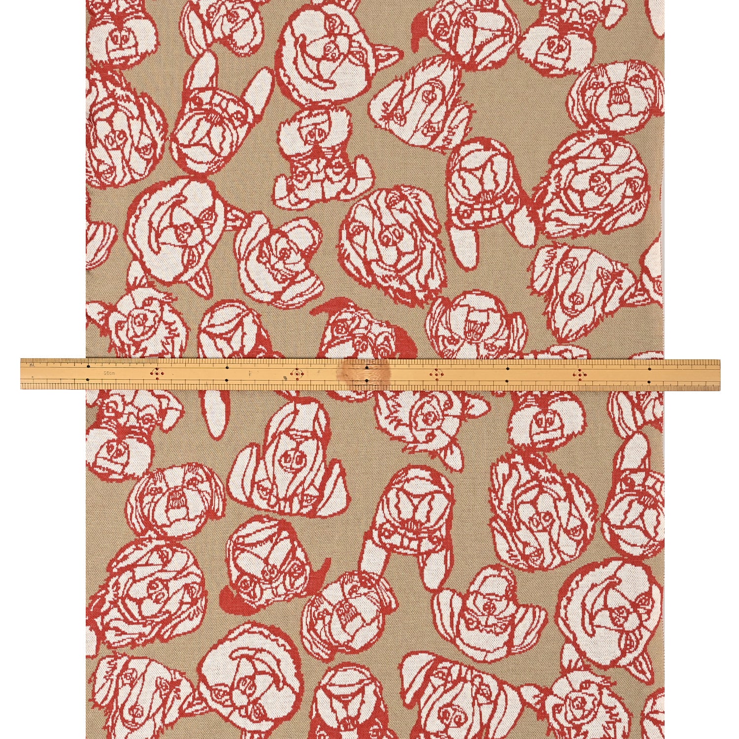 +HAyU Dog Cotton Knit Jacquard