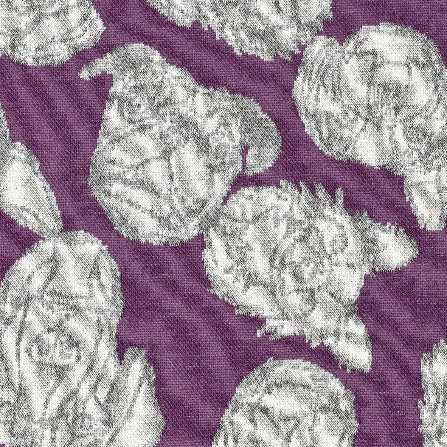 +HAyU Dog Cotton Knit Jacquard