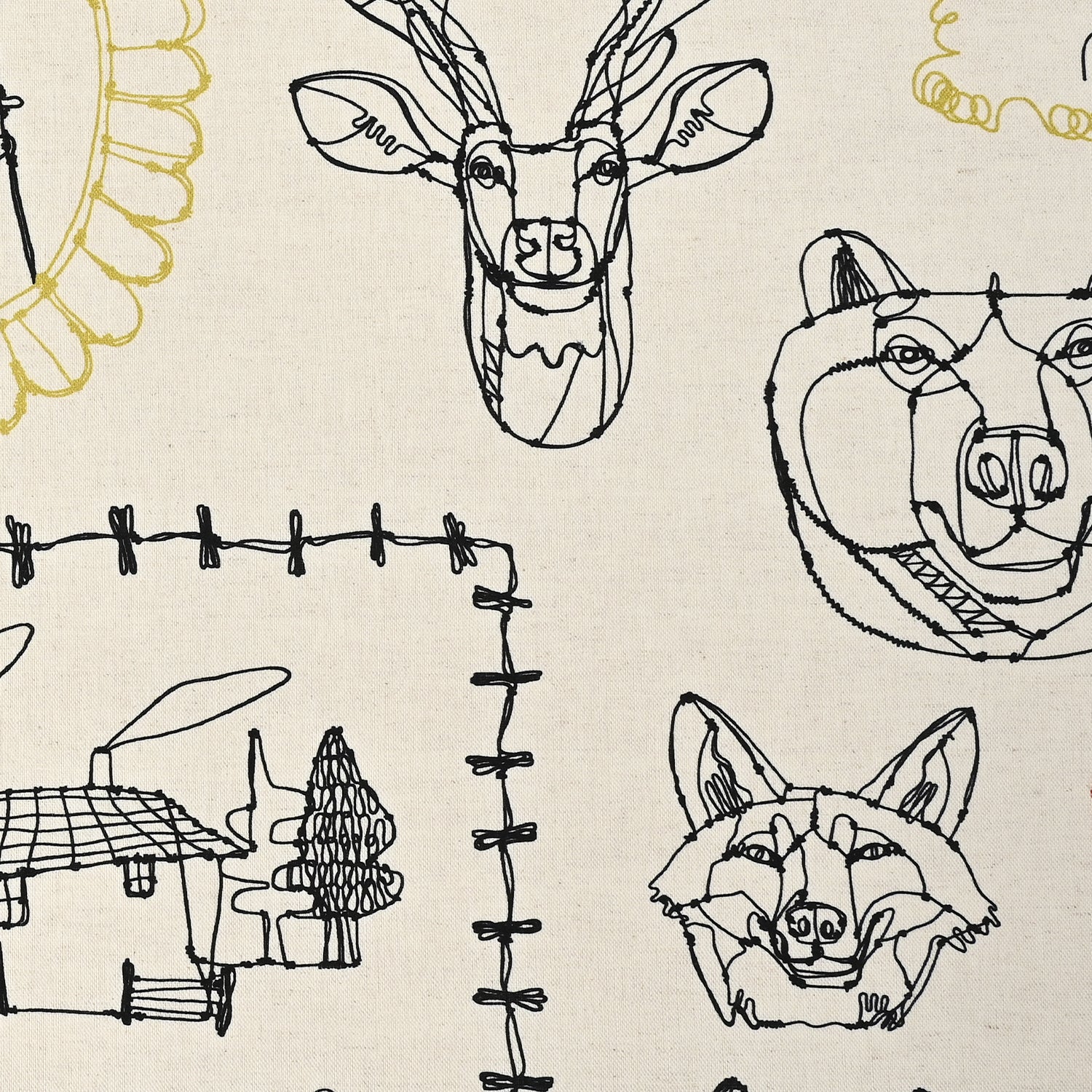 +HAyU Pathwork Cotton Linen Canvas