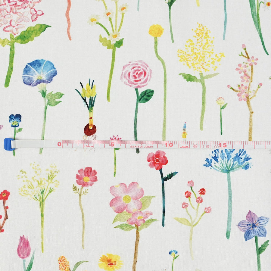 Paper message Flower Field Guide Cotton Sheeting