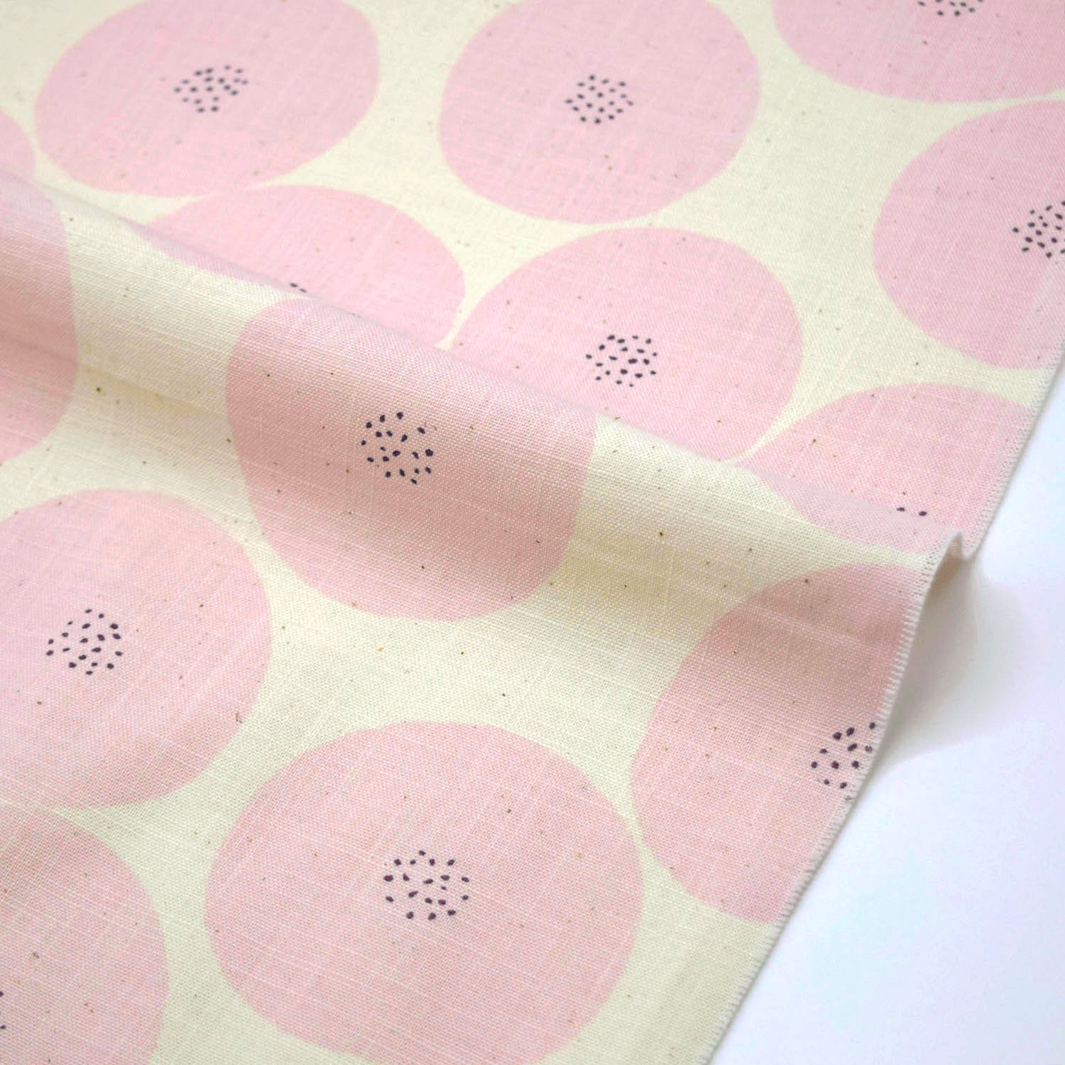MUDDY WORKS Anpan Cotton Lightweight Canvas - White x Pink EKX-1140