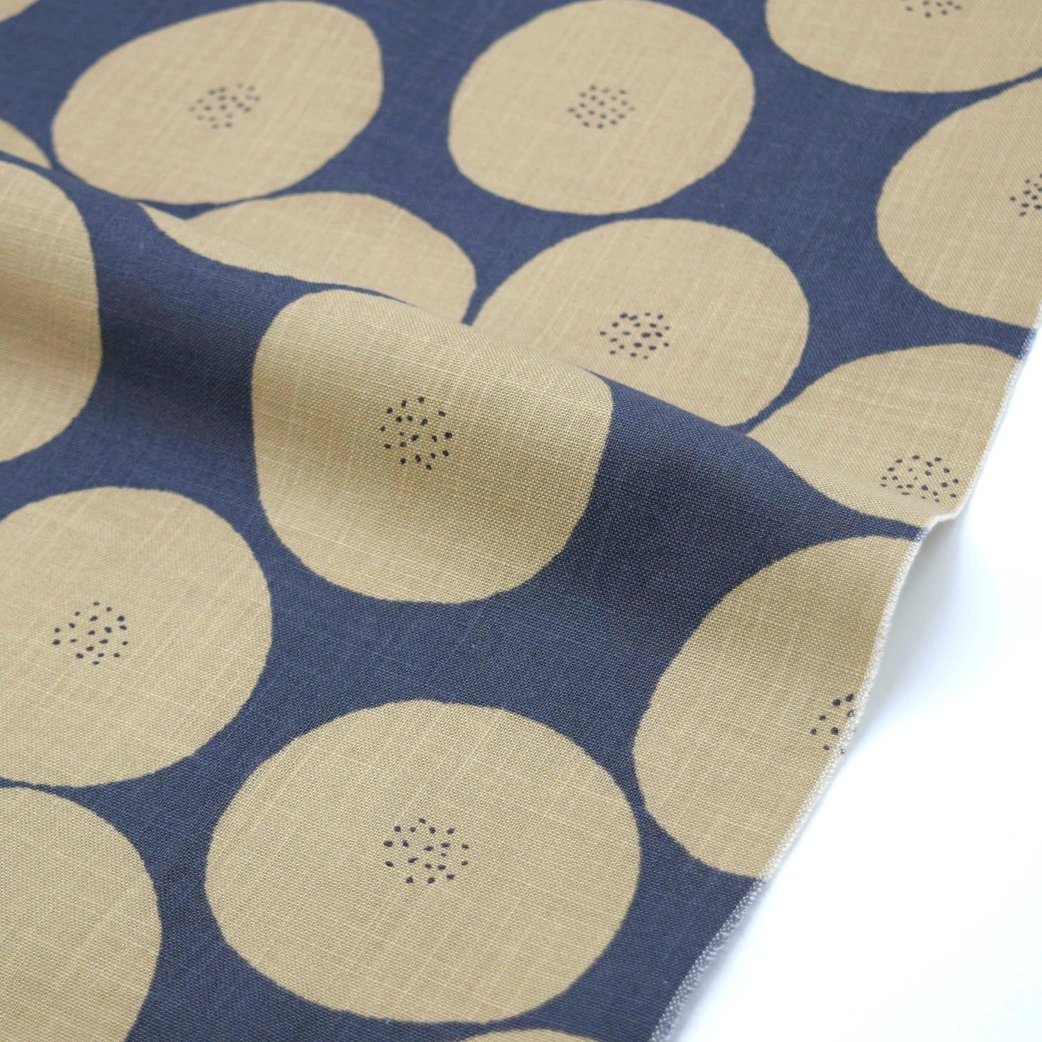 MUDDY WORKS Anpan Cotton Lightweight Canvas - Smoky Grey x Beige EKX-1140