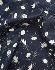 MUDDY WORKS Coral Organic Cotton Lawn - Navy EKX-142-1