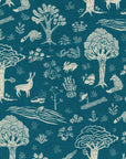 [Pre-order] Terra by Amelie Mancini - Forest Cotton Linen Canvas - Smoky Blue