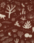 [Pre-order] Terra by Amelie Mancini - Joshua Tree Cotton Linen Canvas - Dark Red
