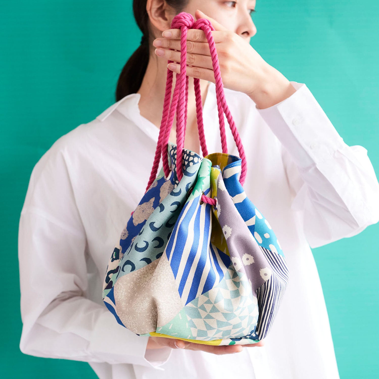 echino Rhombus Cotton Linen Canvas