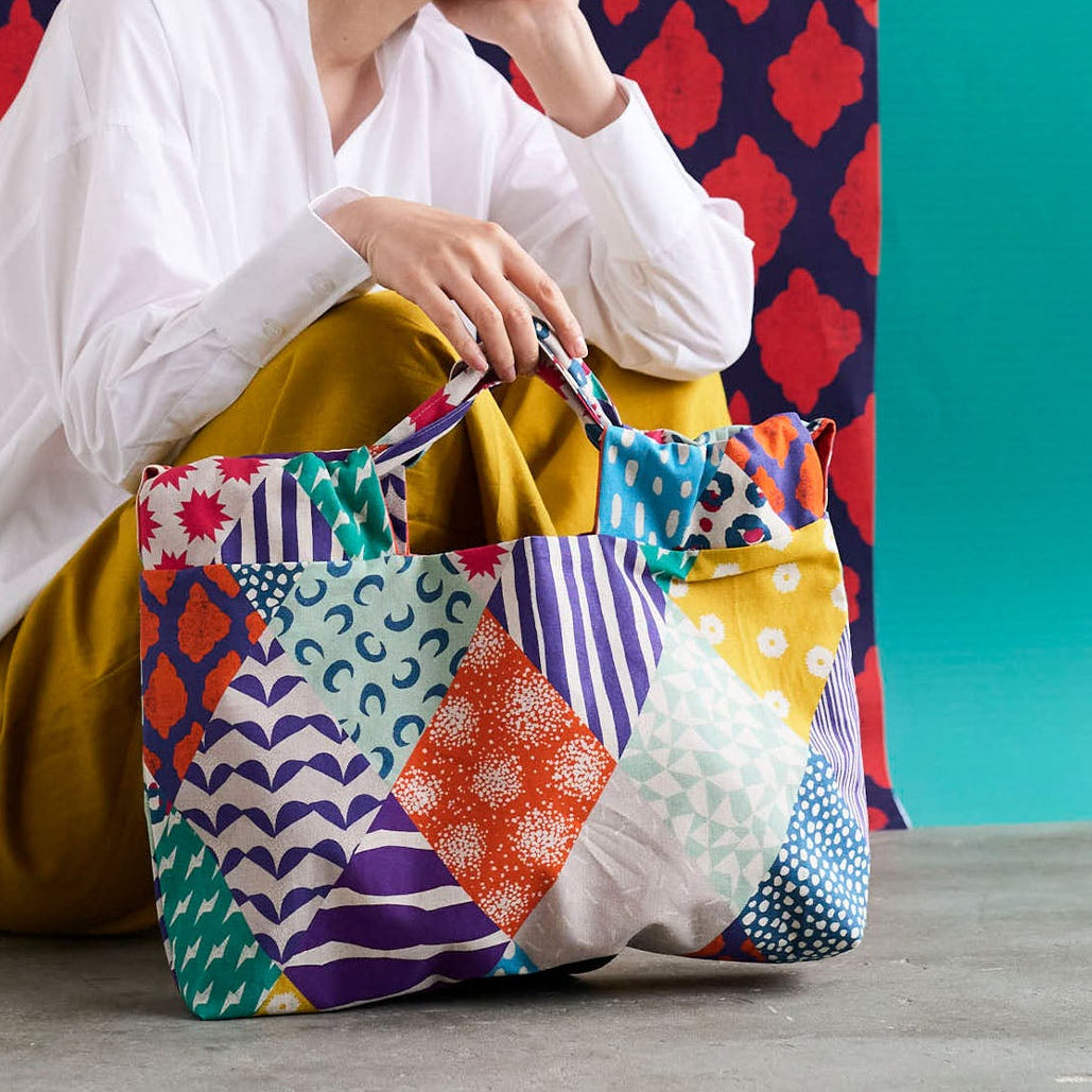Echino Rbc echino Rhombus Cotton Linen Canvas | Kokka Fabrics