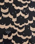 echino Rhombus Cotton Linen Laminated Canvas  - Black EKXL-98120-21