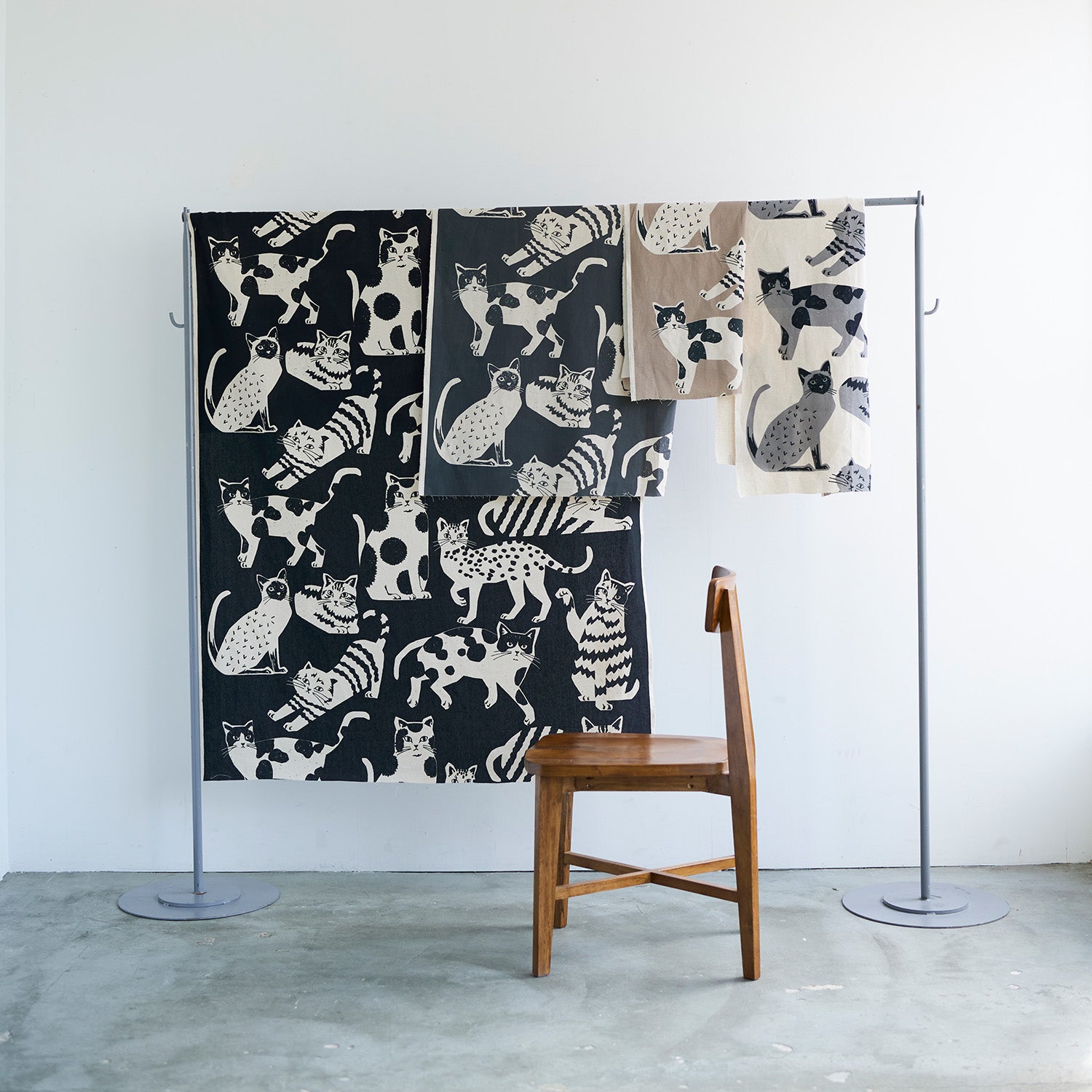 echino Neko Noe CAT CAT Cotton Linen Canvas