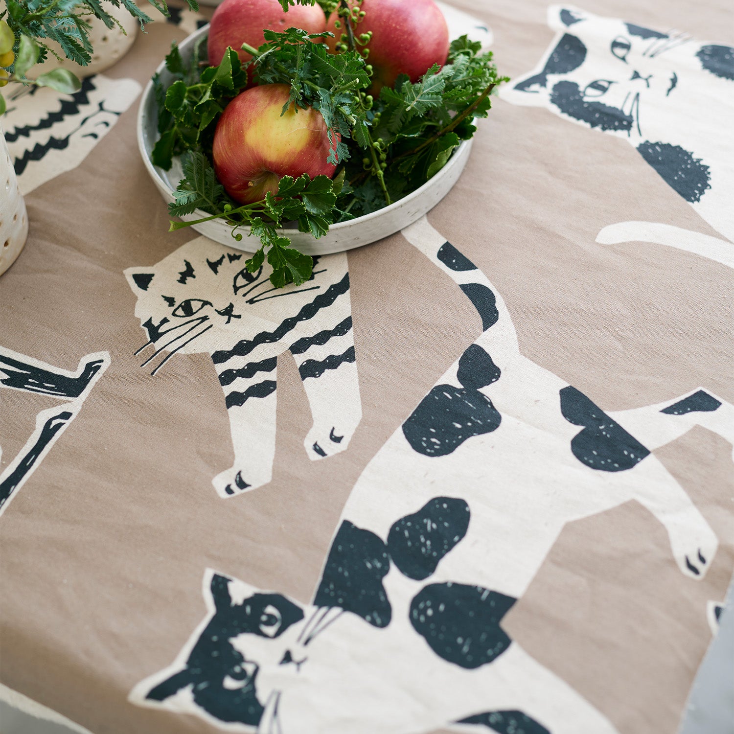 echino Neko Noe CAT CAT Cotton Linen Canvas