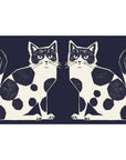 echino Nekonoe TWO CAT Cotton Linen Canvas Panel Fabric EYX-91100-100