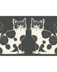 echino Nekonoe TWO CAT Cotton Linen Canvas Panel Fabric EYX-91100-100