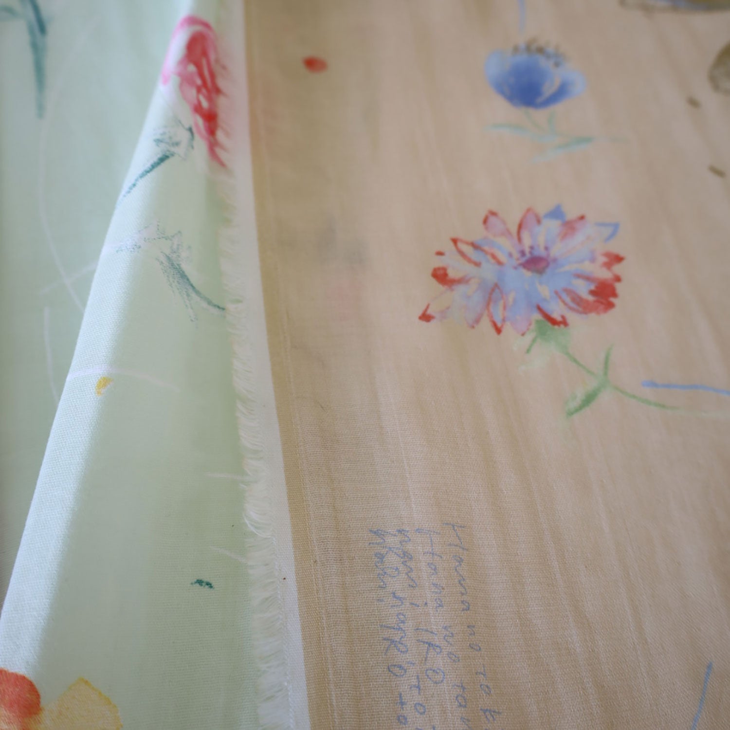 nani IRO Hana no toki niwa Organic Cotton Double Gauze | Kokka Fabrics