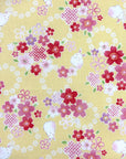 Cherry Blossom and Rabbit Cotton Dobby Cloth YGA-89040-1