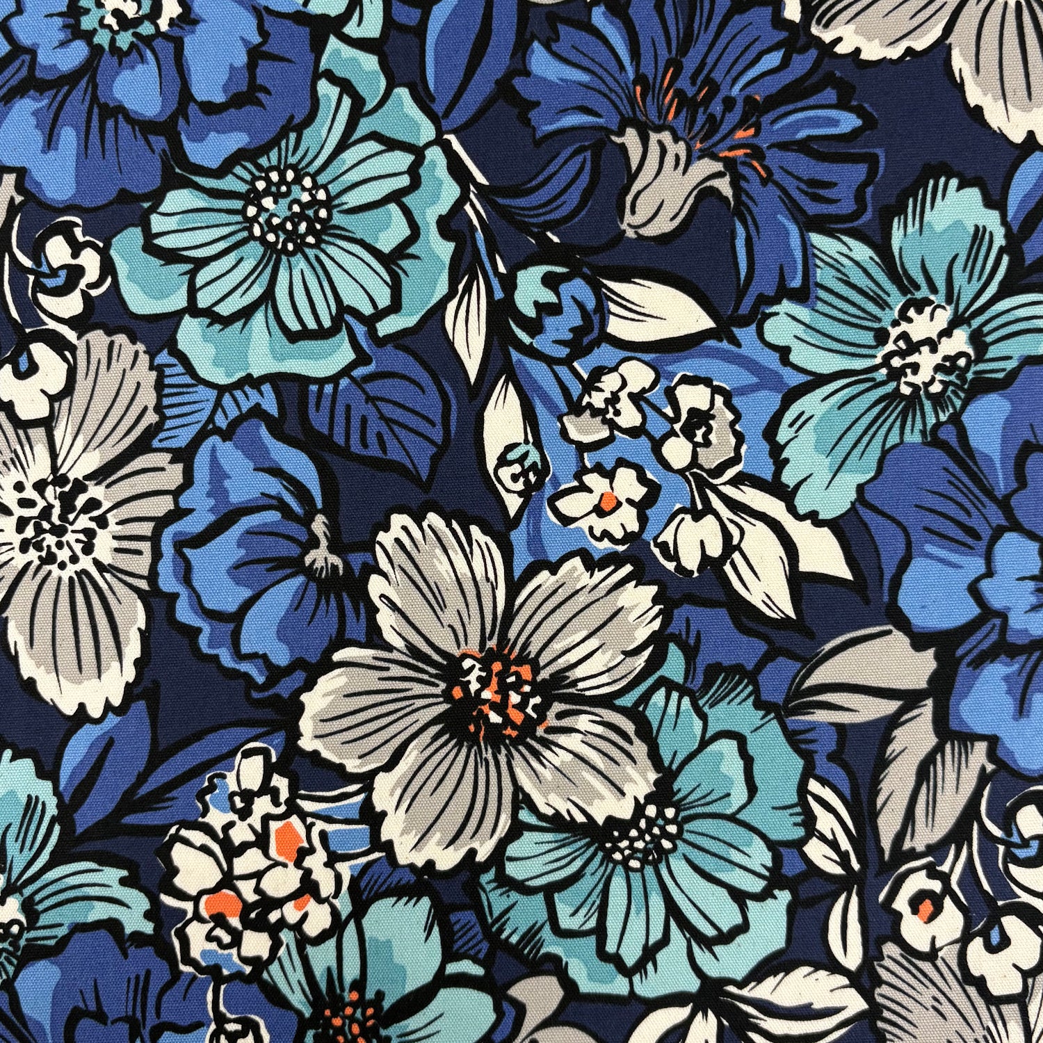 Jambo Floral Cotton Oxford | Kokka Fabrics
