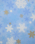 Snowflake Cotton Shirting - Light Blue