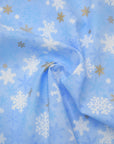 Snowflake Cotton Shirting - Light Blue