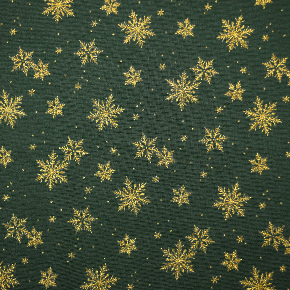 [Fabric Sample] Glittery Snowflake Cotton Shirting