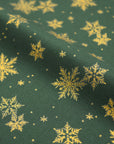 [Fabric Sample] Glittery Snowflake Cotton Shirting