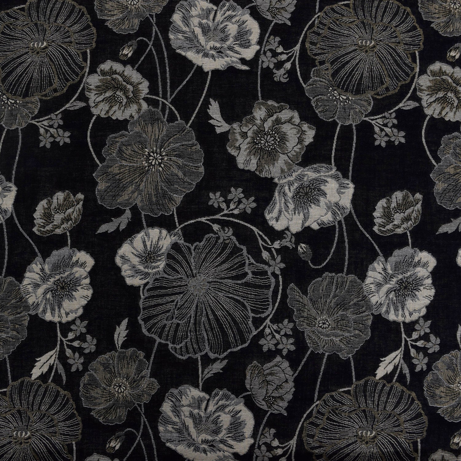 Poppy Cotton Knit Jacquard - Black