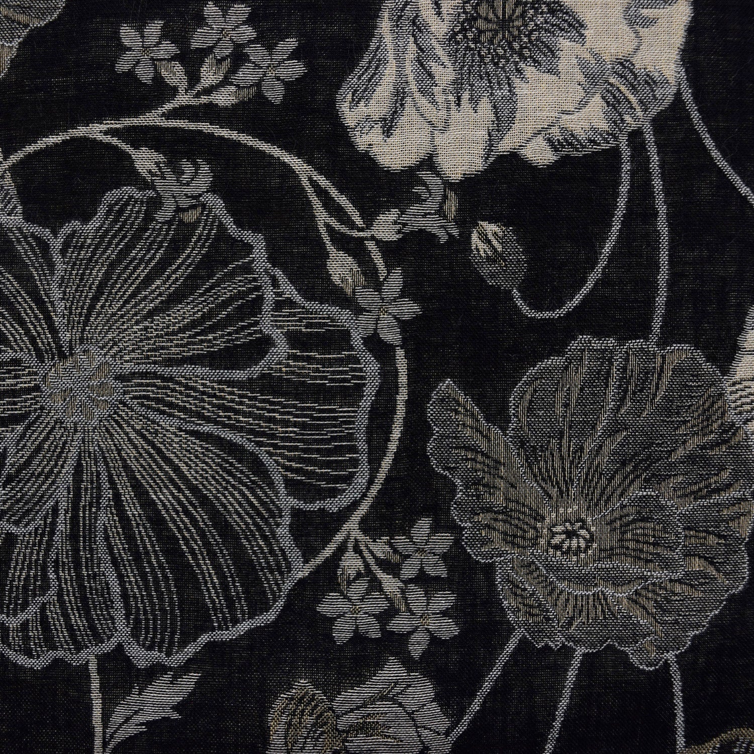 Poppy Cotton Knit Jacquard - Black