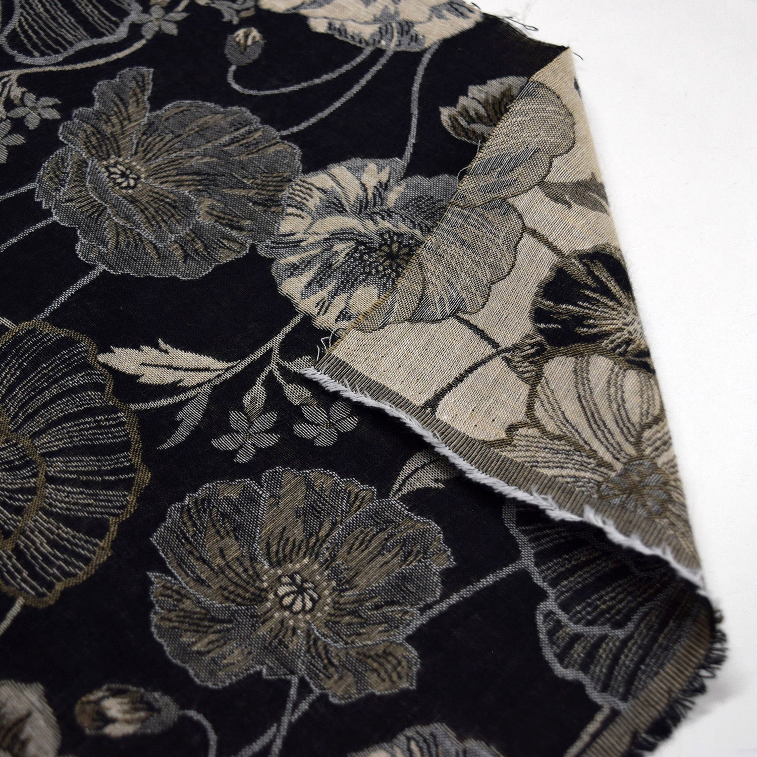 Poppy Cotton Knit Jacquard - Black