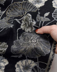 Poppy Cotton Knit Jacquard - Black