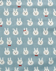 [Fabric Sample] Bow-tie Bunnies Cotton Double Gauze