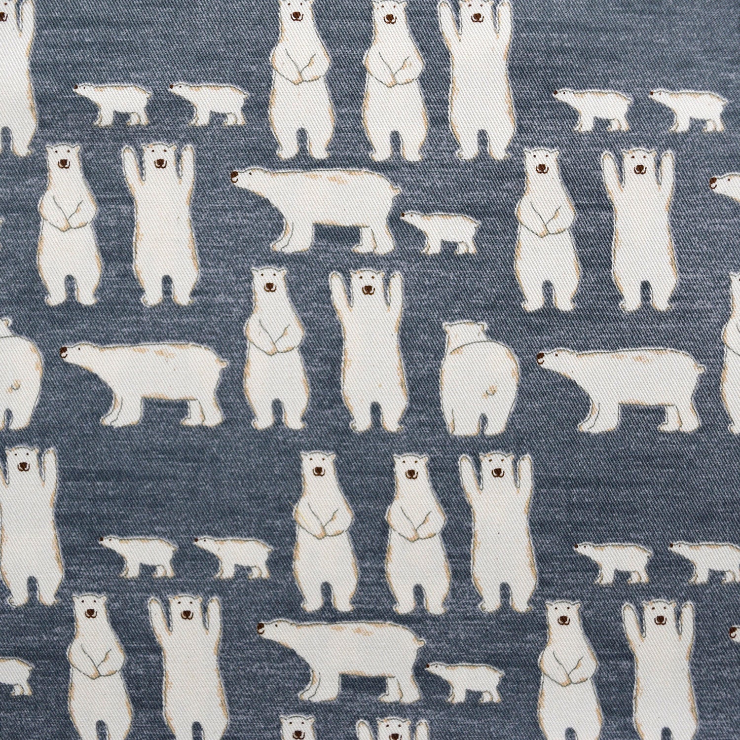 [Fabric Sample] Polar Bears Cotton Twill