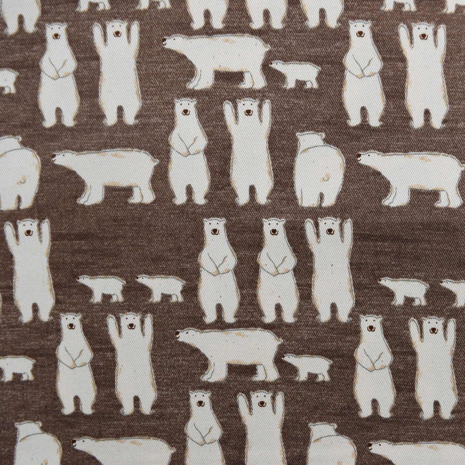 [Fabric Sample] Polar Bears Cotton Twill