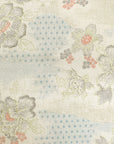 Peony Kasuri Sazanka Cross Dobby Cloth - White Beige