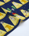 Catnapped Cotton Linen Canvas - Navy