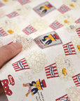 Pop Cat Cotton Canvas - Ivory