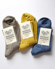 [Kokka Lifestyle] Linen Ribbed Short Socks