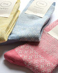 [Kokka Lifestyle] Cotton Linen Jacquard Socks