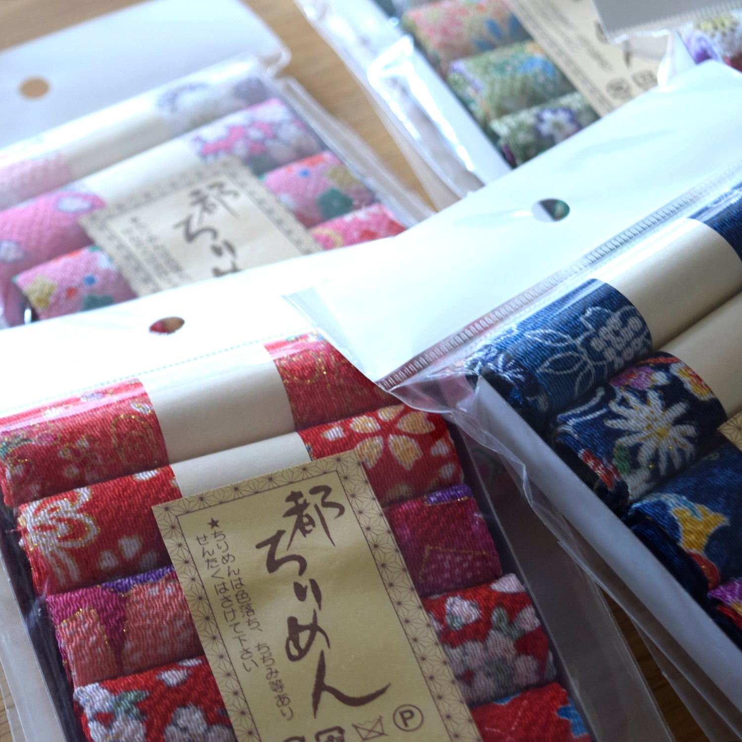 Chirimen Mini Cloth Pack - Floral Patterns