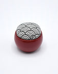 Hiro Urushi Wood Cup Pincushion - Japanese Patterns