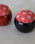 Hiro Urushi Wood Cup Pincushion - Japanese Patterns