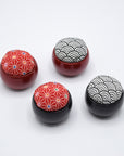 Hiro Urushi Wood Cup Pincushion - Japanese Patterns