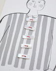 4nov Shell Buttons [Square White] LPS-147-1