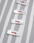4nov Shell Buttons [Square White] LPS-147-1