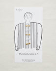 4nov Shell Buttons [Square White x Beige] LPS-147-1