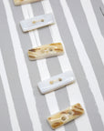 4nov Shell Buttons [Square White x Beige] LPS-147-1