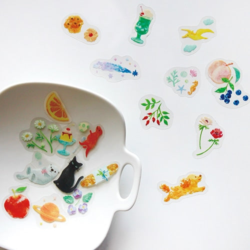 [Kokka Lifestyle] Clear Flake Stickers