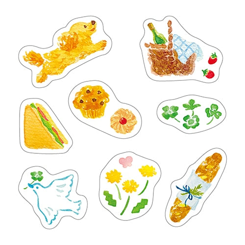[Kokka Lifestyle] Clear Flake Stickers